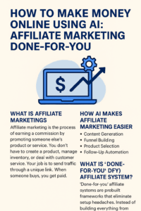 Make Money Online Using AI Affiliate marketing done for you